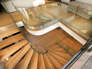 Σκάλα WOODEN GLASS hanging stairs