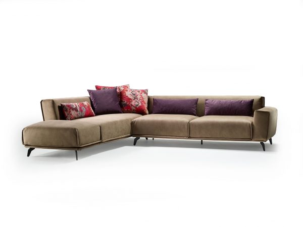 καναπές γωνία brera by sofa space