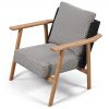 Πολυθρόνα LISA με ξύλινα μασίφ στοιχεία / by sala tsanis