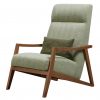 Αναπαυτική Πολυθρόνα καθυστικου με ύφασμα και ξύλινα πόδια barley / by sala tsanis / cfw