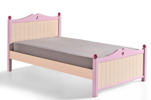 Κρεβάτι Ημίδιπλο από Μασίφ ξύλο Πεύκου Καρδούλα Ν.2 – FIT
