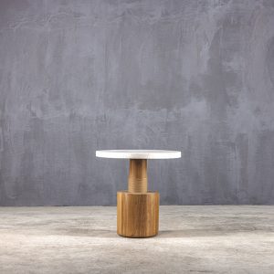 Τραπεζάκι μικρό Slow Terrazzo 48 Teak