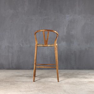 Σκαμπό Slow Μπαρ ψηλό Layla 73 teak