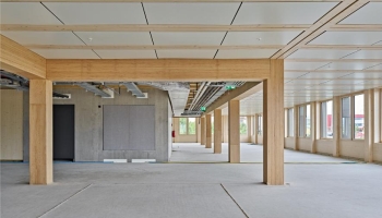 Κατασκευή ξύλινου οικοδομικού σκελετού με σύστημα BauBuche της Pollmeier